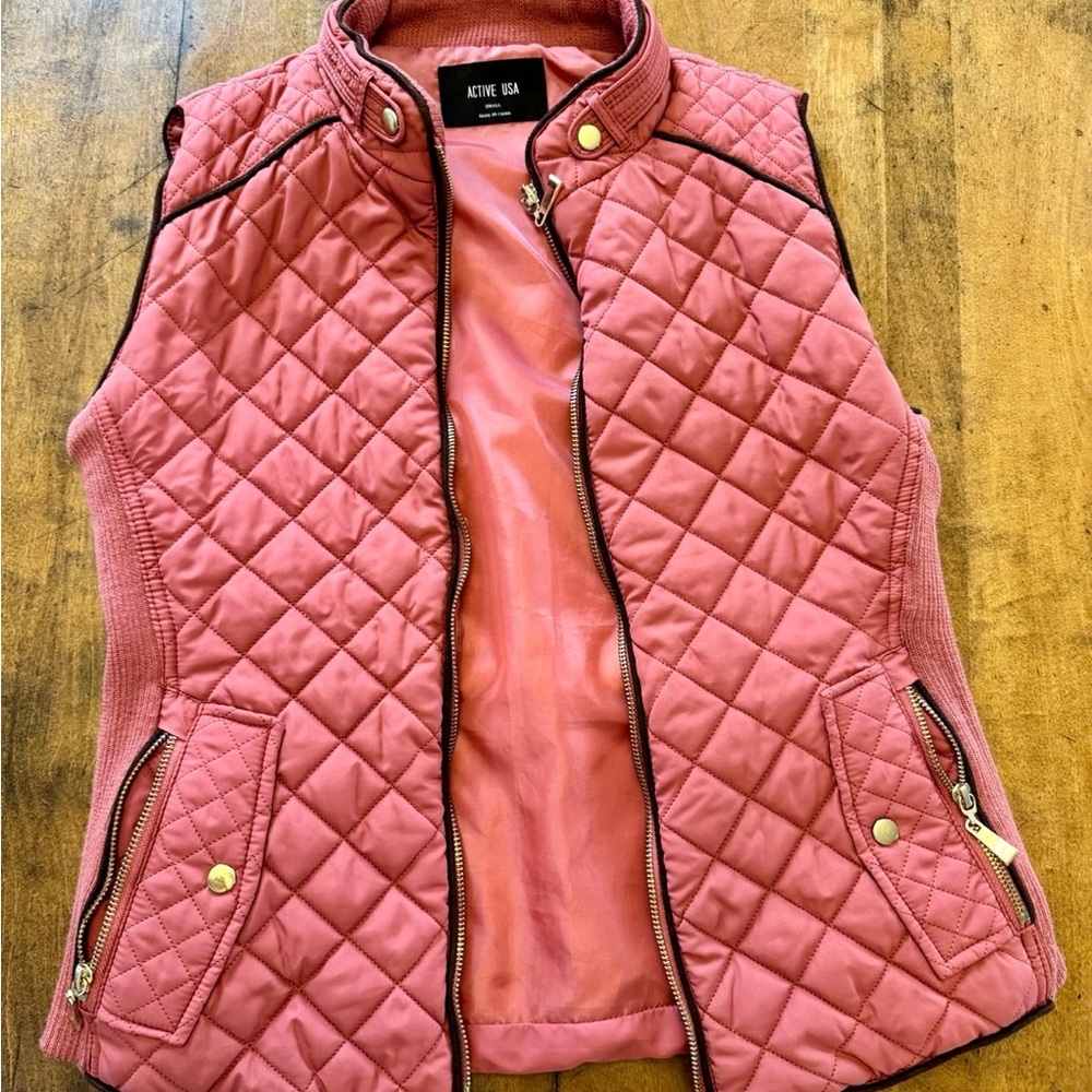 Active USA Rose Quilted Outerwear